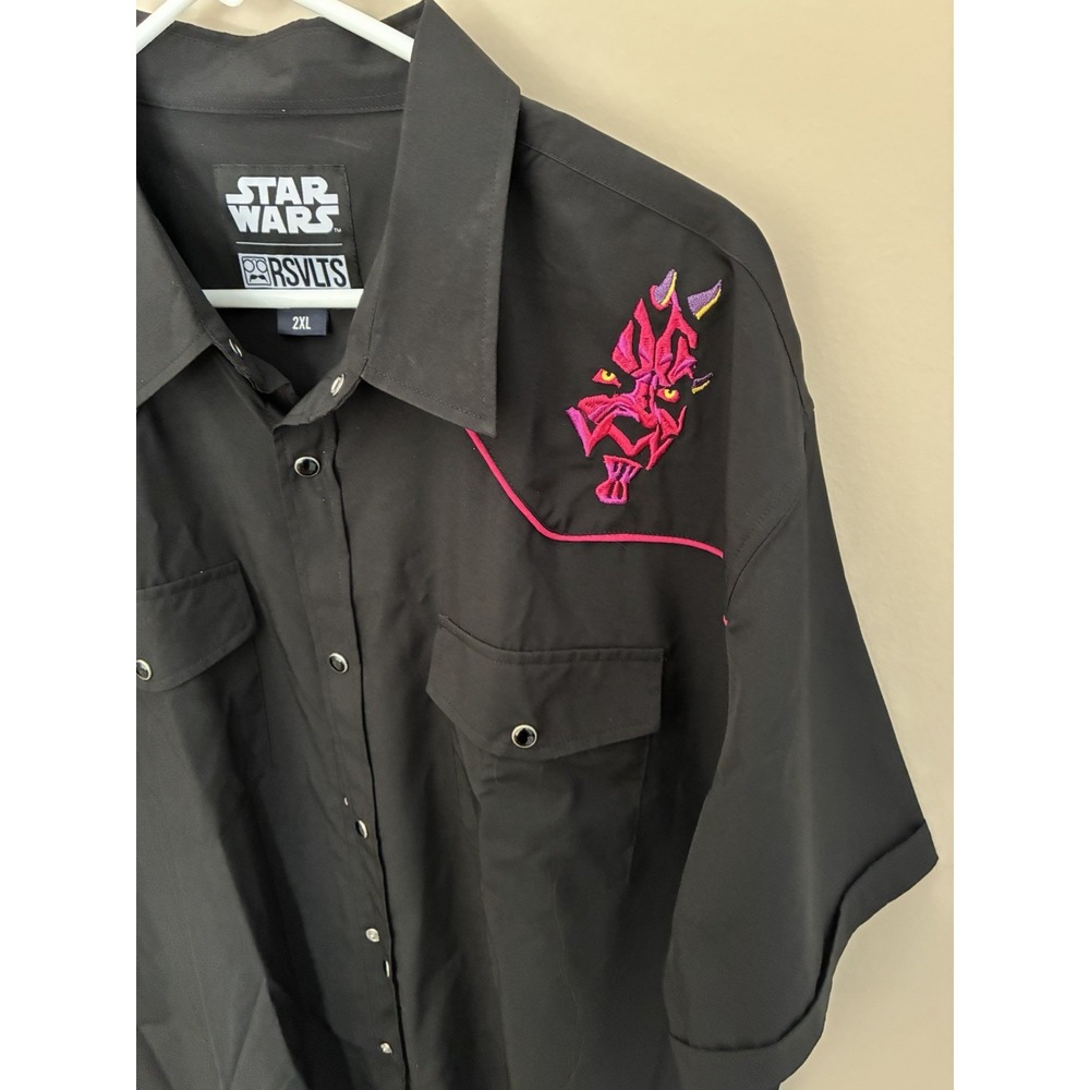 RSVLTS Star Wars Darth Maul "The Menace" Short-Sleeve Roper 2XL - Picture 4 of 5